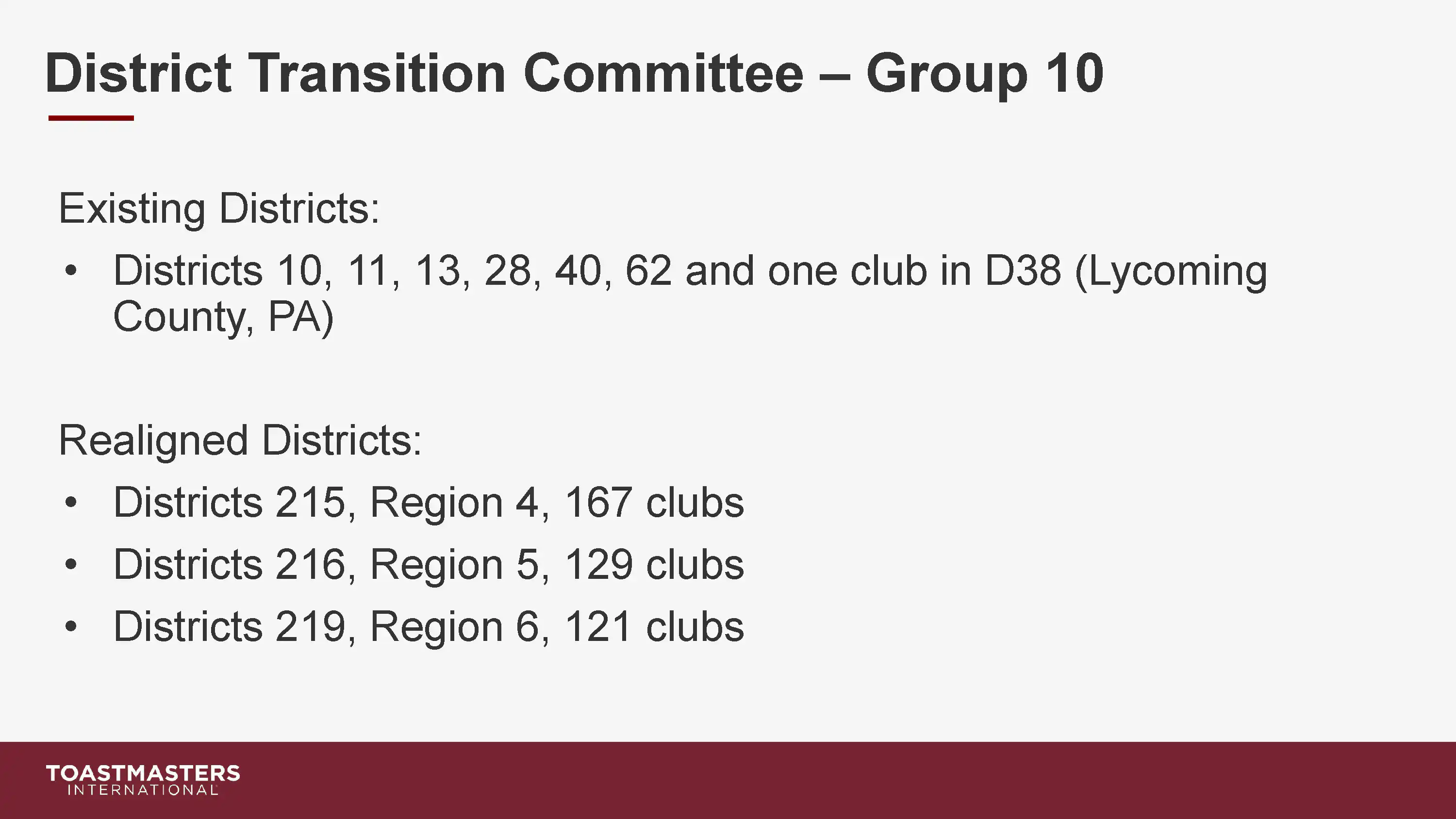 District Transition Town Hall