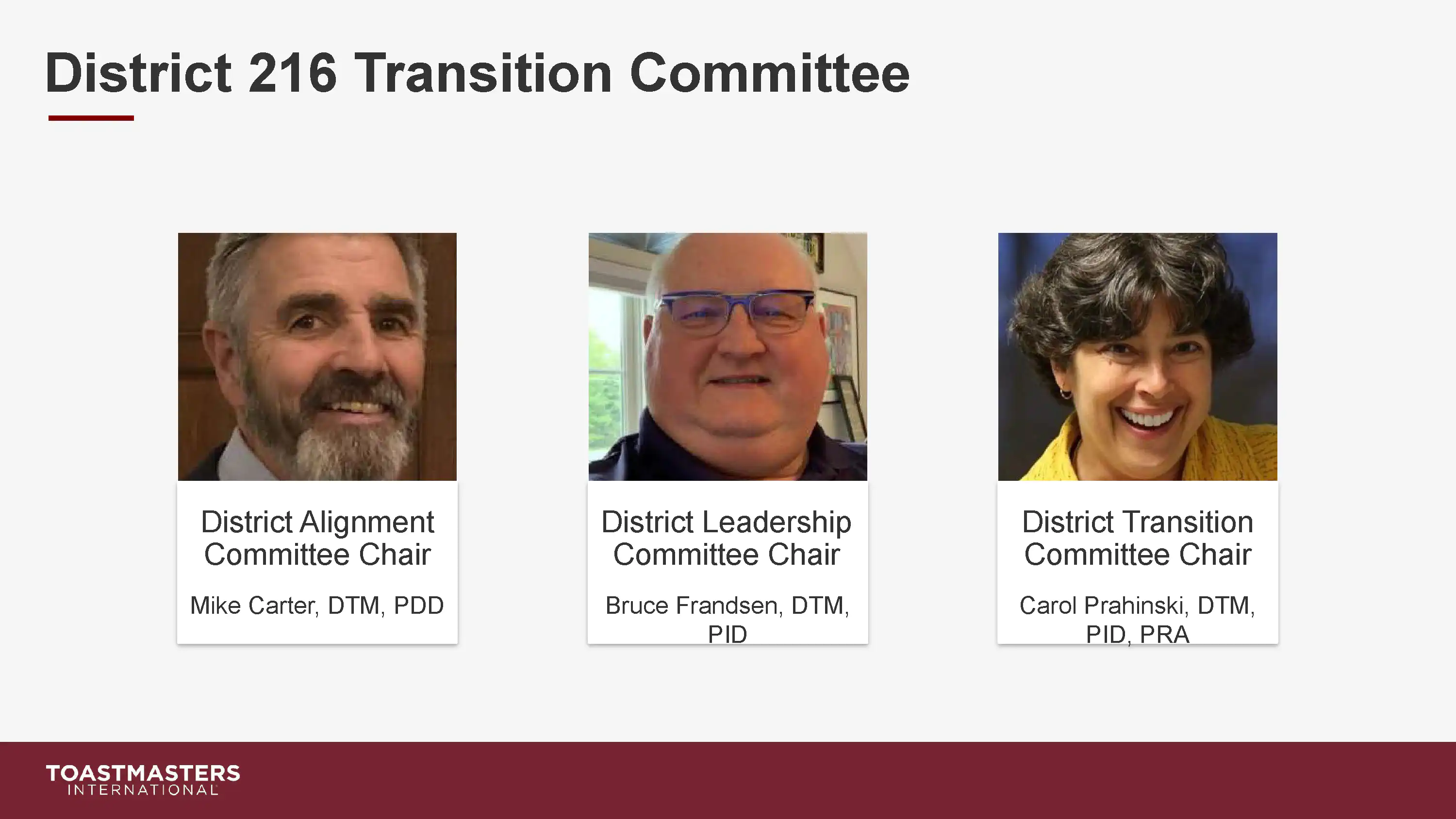 District Transition Town Hall