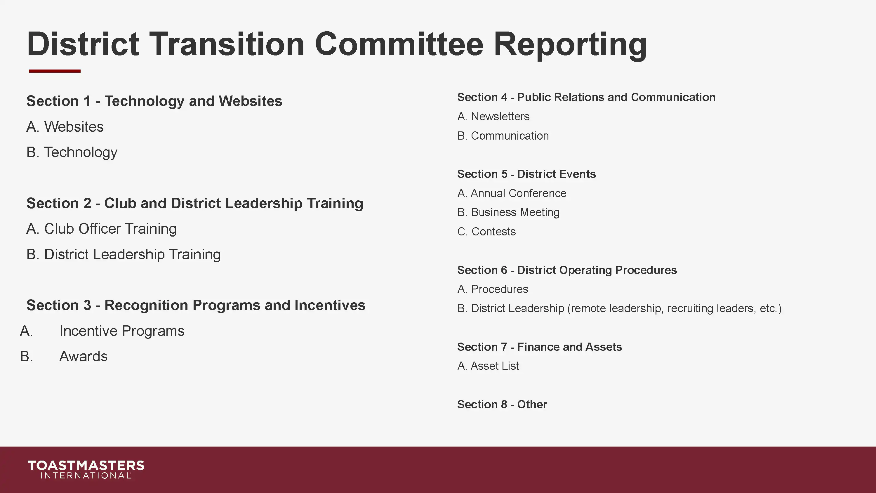 District Transition Town Hall