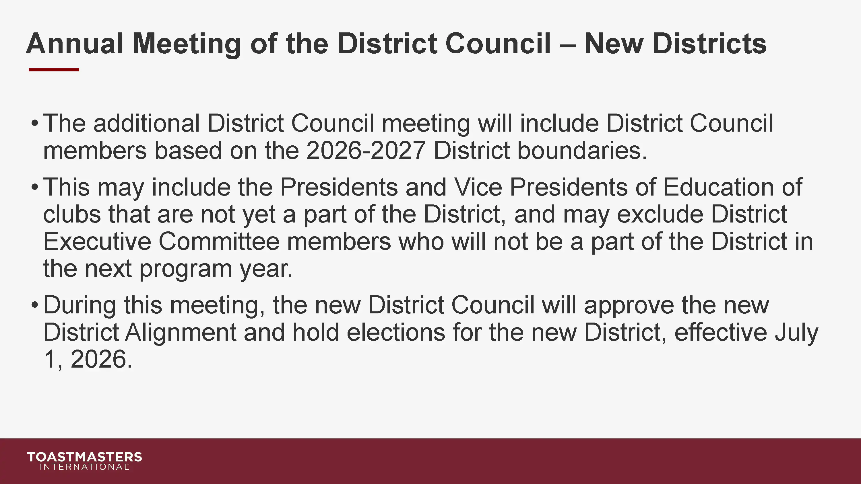 District Transition Town Hall