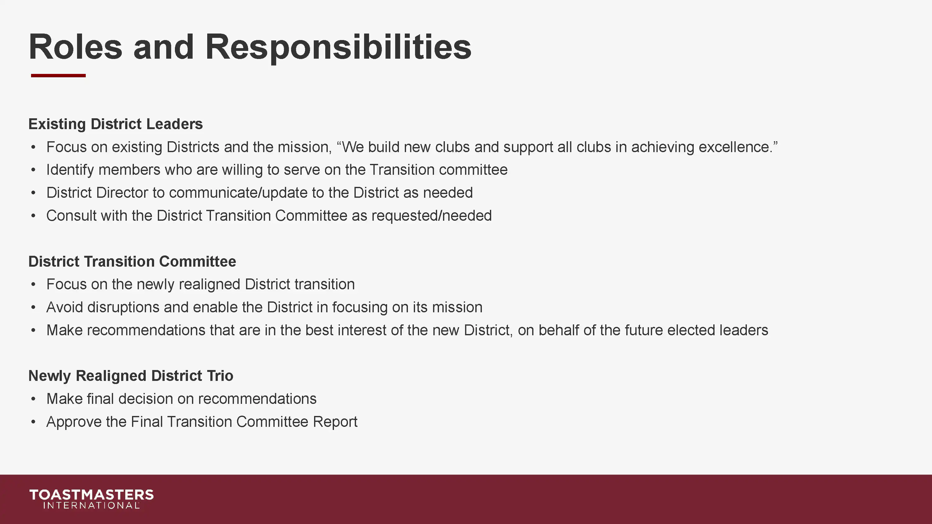 District Transition Town Hall